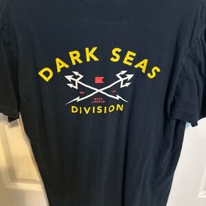 Mens Blue Dark Seas Tshirt Medium